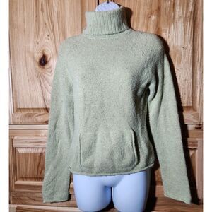 Derek Heart Knit Sweater Juniors Large Stretchy Turtleneck